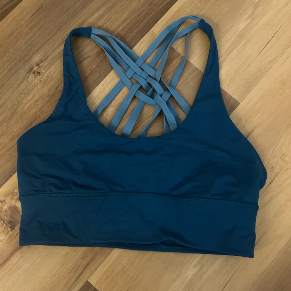Lululemon Athletica Teal Strappy Sports Bra